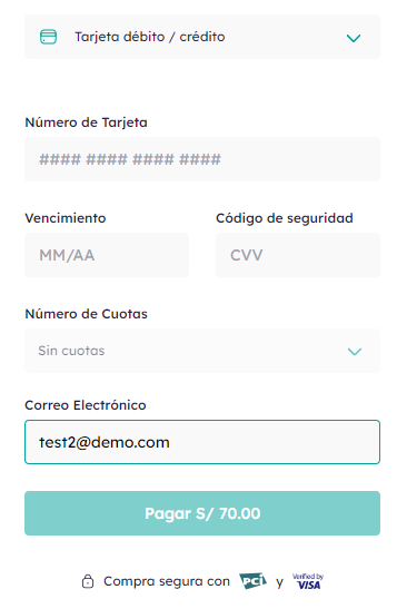 Checkout Culqi #medium